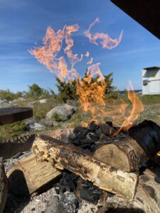 öppen eld på rönnskär